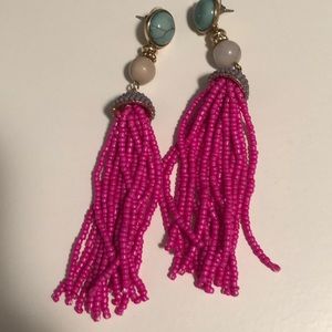 Colorful tassel earrings